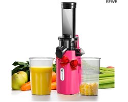 RFWR® Slow Juicer met lage snelheid van 60 tpm - Compacte sapcentrifuge voor vers gezond sap