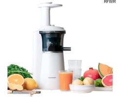 RFWR® Slow Juicer voor Fruit en Groenten - Elektrische Sapcentrifuge met Sorbetfunctie - 150 W - Wit