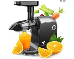 RFWR® Slow Juicer - Winnaar sapcentrifuge test voor groenten en fruit - Vitaminebehoudende elektrische sapcentrifuge met omkeerfunctie