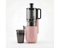Safecourt Kitchen Slow Juicer - krachtige motor [Pre-cutter & Cold-press technologie] - eenvoudige reiniging - BPA-vrij - sapcentrifuge Roze