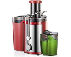 SCH® Sapcentrifuges groenten en fruit - Sapcentrifuges - Slowjuicer - Rood - ‎34cm x 31cm x 20cm