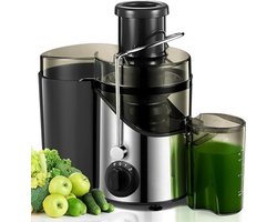 SCH® Sapcentrifuges groenten en fruit - Sapcentrifuges - Slowjuicer - Zwart - 30cm x 20cm x 18cm