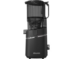 Slow Juicer 4Swiss WB025, 250 W, Reverse-functie, XXL-opening, EasyClean, 37 omw/min, Graphite