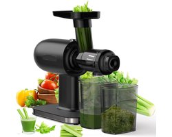 Slow Juicer - Cold Press - Slow Juicer - Slow Masticating Juicer Machine - met Omkeerfunctie - Hoge Sapopbrengst - Gemakkelijk Schoon te Borstelen & Stil