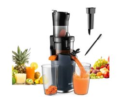 Slowjuicer - Juicer - Juice Maker - Sapcentrifuge - 78mm Voedselinvoer – 200W – 40-65RPM – Voor Hele Vruchten