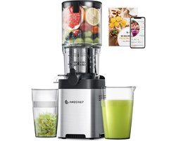 Slowjuicer met Brede Invoertrechter voor Hele Fruit en Groenten