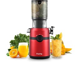 Slowjuicer met Brede Invulopening (108mm) - Stille Koudpers Sapcentrifuge voor Groenten en Fruit - 1L - Eenvoudig Schoonmaken