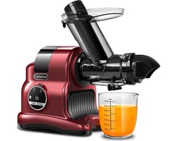 Slowjuicer met Brede Vulopening (80mm) - Krachtig 150W Met 2 Snelheden & Anti-Druppel