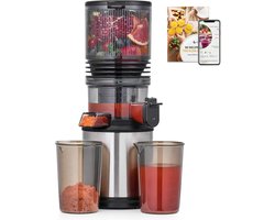 Slowjuicer met Extra Grote Vulopening (160 mm) - Stille Sapcentrifuge voor Groenten en Fruit met 2L Sapopvangbak