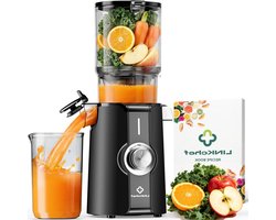 Slowjuicer - Sapcentrifuge - Gezond Sap Maken - Extra Brede Vulopening - 200 Watt - Zwart