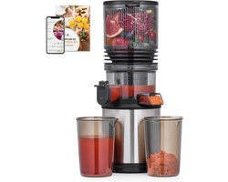 Slowjuicer - Sapcentrifuge - Gezond Sap Maken - Extra Grote Opening - 2 Liter - Zilverkleurig