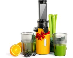 SNJY® Slowjuicer - Juice Maker - Extracteur De Jus - 130W - Geel