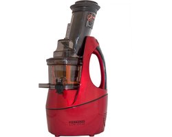 Vierkenzs Elite 1800B slowjuicer rood, 0,5 l, 10 jaar garantie op de motor, BPA-vrij, 43 omw/min., incl. 3 zeven