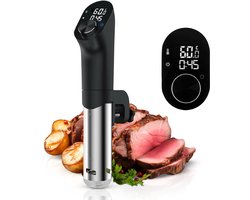 CoolHome Sous-Vide koker -Smart Slowcooker - Verwarmt tot 95°C - LED Scherm - Zwart