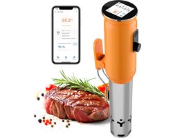 INKBIRD Luxury Orange – WiFi Sous-Vide Stick – Digitale Precisie Koker met App – Draadloos Sous-Vide Kooktoestel voor Vlees, Vis en Groenten - Model 2025!
