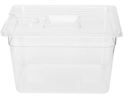 KARZO - Opvouwbare Sous Vide-container 11 liter met deksel voor sous-vide-circulatiepomp - Precisiekoken met sous-vide