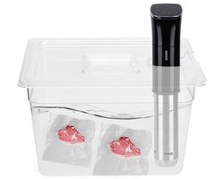 KARZO - Sous Vide-container met deksel, 11 liter Sous Vide-accessoires Kookcontainer voor de meeste sous vide-kokers, 10,4 x 12,8 x 7,9 inch