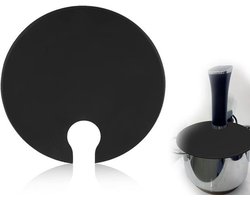 KARZO - Zwarte siliconen sous-vide deksel voor precisiegaren, geschikt voor sous-vide containers, met flexibele en hittebestendige eigenschappen voor eenvoudig gebruik