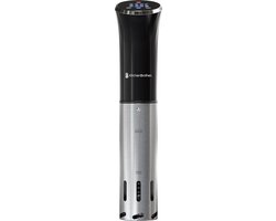 KitchenBrothers Sous Vide Stick - tot 95°C - Ingebouwde Timer - Precisie koker - 1200W - Zwart/RVS