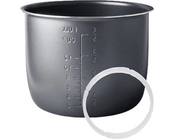 MELTAZO Multicooker Binnenpan, Binnenpot (6 liter), Afdichtring, Sealing Ring