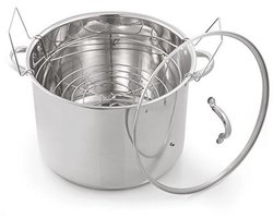 Roestvrijstalen 21,5 QT Water Bath Canner voor Inblikken - Veilig en Duurzaam