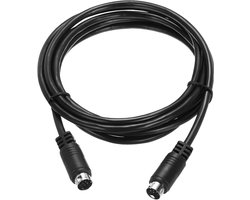 S-videokabel, 2 m, mini DIN 9-pins S-video-kabel, mannelijk naar mannelijk, vergulde stekker, overdracht voor tv-ontvanger, monitor, S-VHS VCR DVD