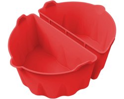 Slow Cooker Divider - Kookscheider - Gezamenlijk Koken - Smaak Scheiding - 5.7-7.6 L - Rood