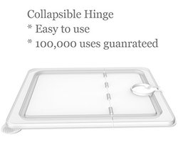 Sous Vide Container 12 Quart met Inklapbaar Deksel - Compatibel met Anova en Instant Pot