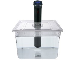 Sous Vide Container - Kookvat Polycarbonaat - Precisie Koken - Op Maat Gemaakt Deksel - 20 Liter Capaciteit - Transparant