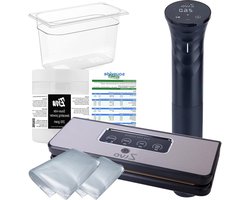 Sous Vide Pakket - Kook Set - Precisie Koken - Compleet Inclusief Apparaten - 7 Liter - Zwart