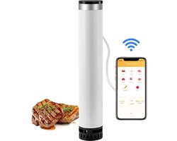 Sous Vide Stick - IPX7 - Ingebouwde Timer - Precisie koker - 1100W - 220V - Digitale timerregeling - WiFi - Superslanke thermische dompelcirculator met APP-bediening - Wit