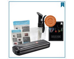 Wartmann 1507 Set - Sous Vide Stick - Vacuümmachine - Sous Vide Zakken & Rollen - Waterbak - Sous Vide kookboek (E-Book)