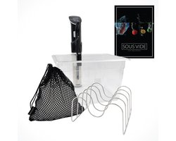 Wartmann 1507 Sous Vide Stick Set - Waterbak - Isolatieballen - Uitgebreid Sous Vide Handboek (digitaal) - NU INCL. SOUS-VIDE REKJE