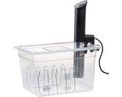 ​Wartmann Sous Vide Pakket - Compleet - 12 Liter - Inclusief Sous Vide Stick Zwart, Waterbak met Deksel en Rek - Ideaal voor Precieze en Consistente Sous Vide Bereidingen - Eenvoudig in Gebruik - Geschikt voor Thuisgebruik en Professionele Keukens​