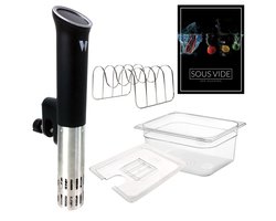 Wartmann Sous Vide Set - 1508 Stick, 12 Liter Waterbak, Rekje, Deksel en Digitaal Sous Vide Handboek