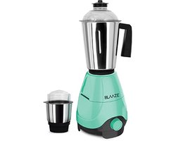 600W Mixer Grinder met 2 Roestvrijstalen Jars - Perfect voor Dosa, Chutney en Specerijen - Turquoise