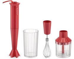 Alessi Staafmixer Set Plissé - Rood - Michele de Lucchi - MDL10SR