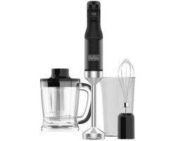 Black & Decker BXHBA1501E Staafmixer 1500 W Zwart, Transparant