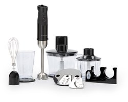 Brabantia BBEK1063MB Staafmixer set - Hakmolen - Garde - 1000 Watt - 8 snelheden - Zwart