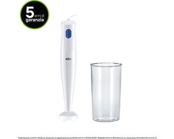 Braun MultiQuick 1 MQ 10.001P WH 0,6 l Staafmixer 450 W Blauw, Wit