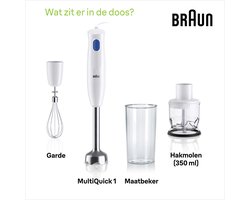 Braun MultiQuick 1 MQ10.202MWH - Staafmixer - Wit