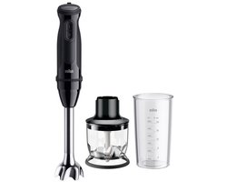 Braun MultiQuick 3 MQ30201M 0,6 l Staafmixer 900 W Zwart, Gesatineerd staal