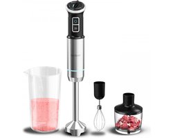 Cecotec Power Neutron 1100MAX Cream&Crush Staafmixer 1100 W Zwart, Roestvrijstaal