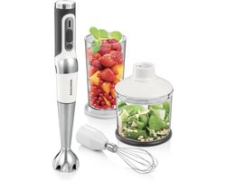 Draadloze staafmixer met accessoires voor in de keuken