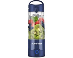 Draagbare 60W Nutribullet Blender Navy | USB-C Oplaadbaar | 590ml | 4-Punts Mes | 15+ Mengcycli | voor Smoothies & Shakes | BPA-vrij Tritan Cup