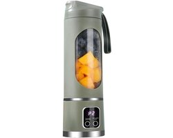 Draagbare blender - elektrische citruspers - fruitmixer - USB-oplaadbare mixer - persoonlijke minimixer met 12 snijbladen en 3 snelheidsstanden