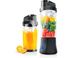 Draagbare Smoothie Maker met 700 ml Bekertje en 6000 mAh Accu - Krachtige Mini Blender voor IJs en Fruit
