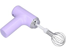 Elektrische Eierklopper - Draadloze Handmixer Garde - Snel Beslag Maken - 3 Snelheden Instelbaar
