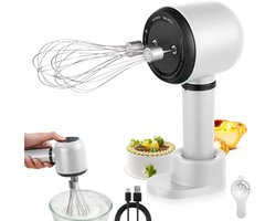 Elektrische handmixer roestvrijstaal drie snelheden USB-oplader