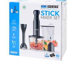 Home Essentials - Mixerset - 3in1 - 350w met Hakmolen / Klopper / Garde / Beker